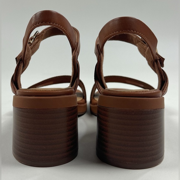 Clarks Jaylan Ray Brown Tan Leather Womens Block Heel Sandals Strappy 26181661 - Picture 7 of 9